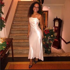 Elegant Satin Slip Dress